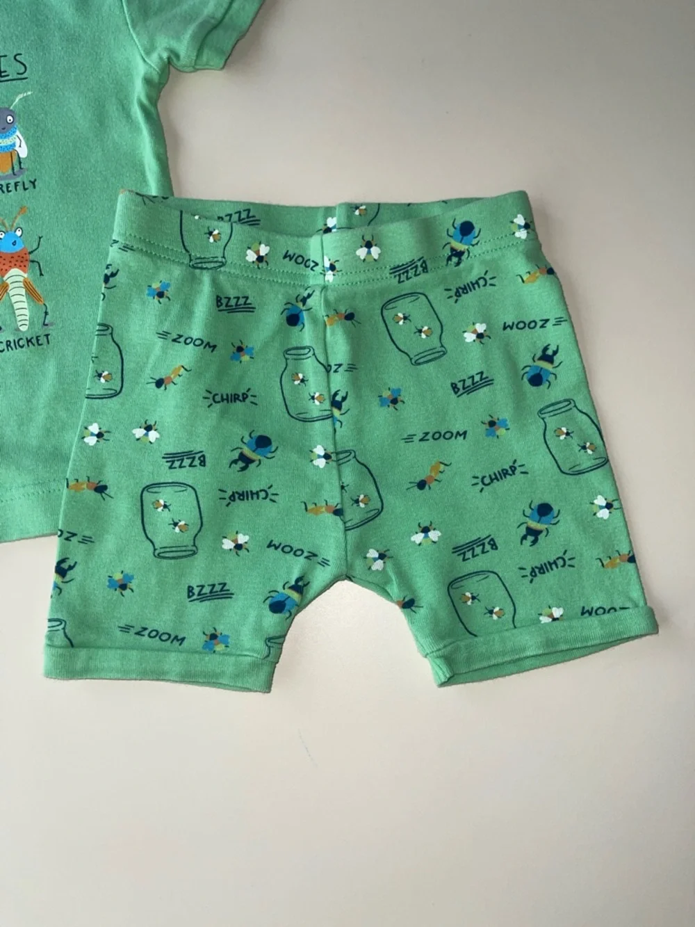 Old Navy Field Notes Bug Graphic Short Sleeve Pajamas 2T - Picture 2 of 9